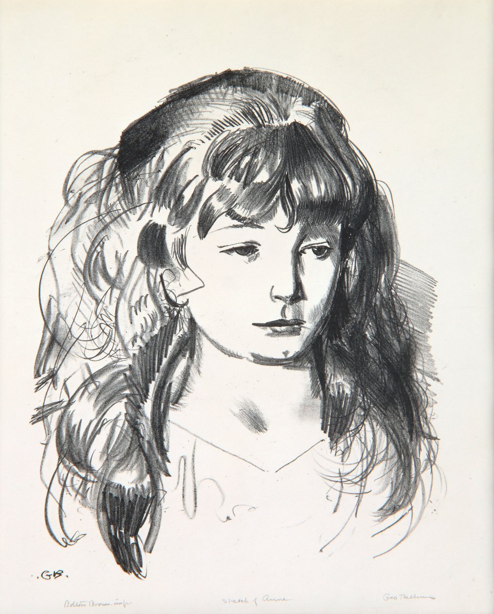 Schizzo di Anne, 1923-24 da George Wesley Bellows