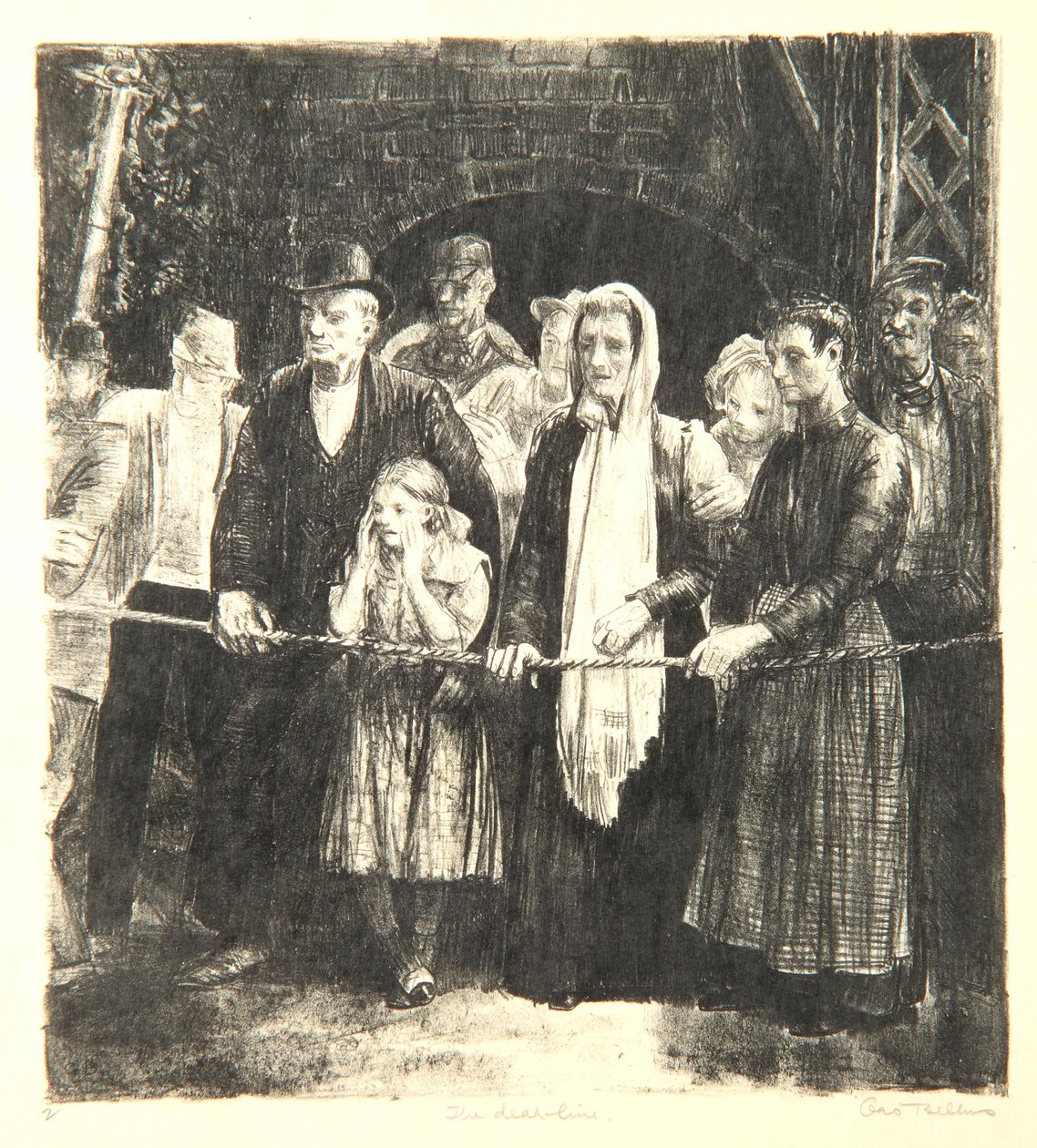 La linea morta, 1923 da George Wesley Bellows