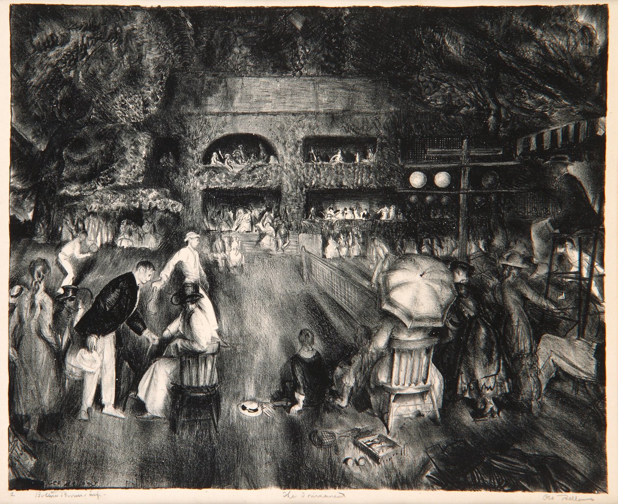 Il torneo, 1920 da George Wesley Bellows