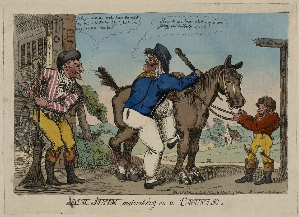Jack Junk in partenza per una crociera da George (attr. to) Cruikshank