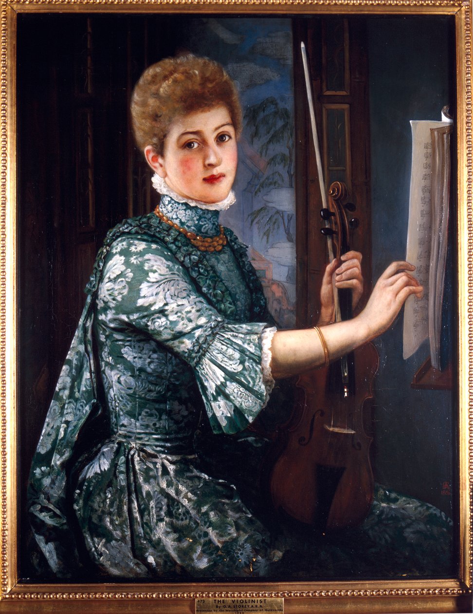 Il Violinista, 1886 da George Adolphus Storey