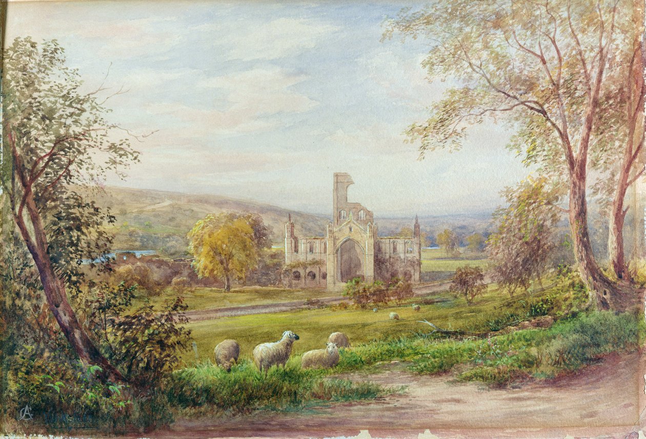 Abbazia di Kirkstall, Leeds da George Alexander