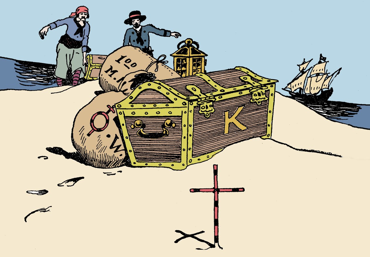 Trasporto del tesoro Illustrazione da 