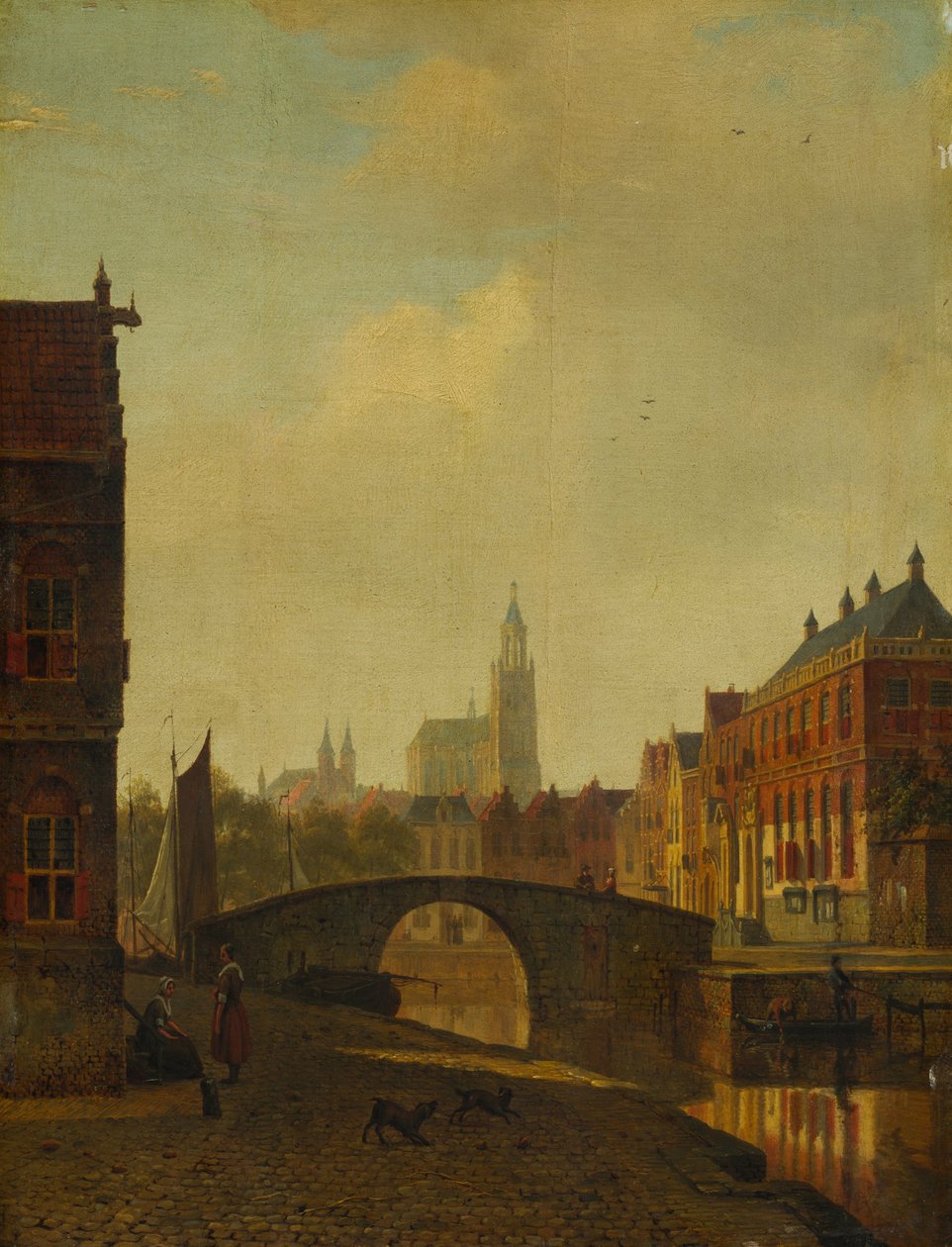 Veduta immaginaria di Arnhem, fine anni 1830 da George Andries Roth
