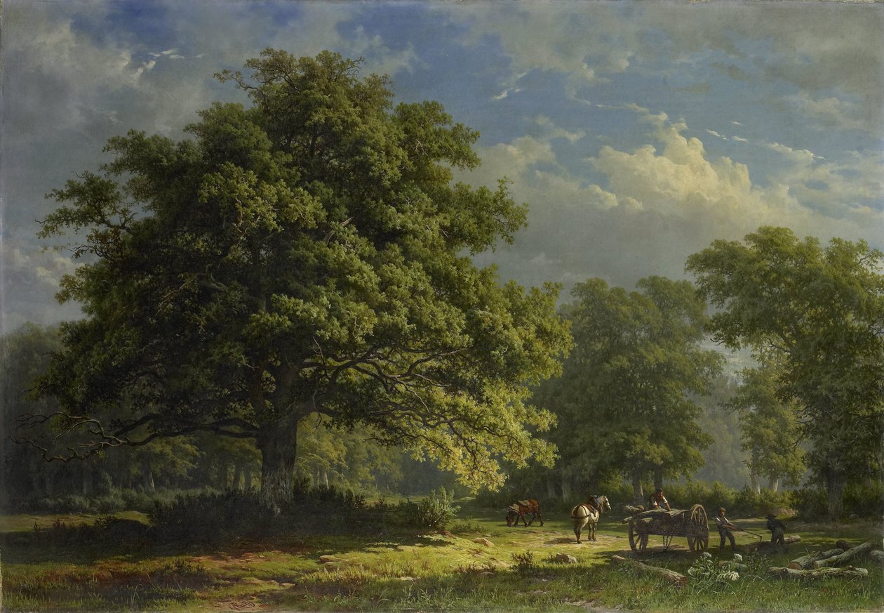 Veduta nella foresta di Bentheim da George Andries Roth