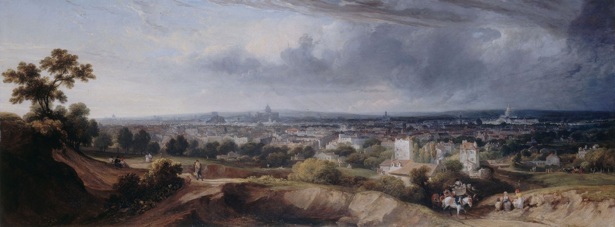 Parigi vista dalle alture di Montmartre da George Arnald