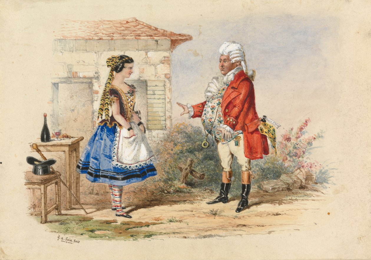 Adina e Dr. Dulcamara, Scena da L