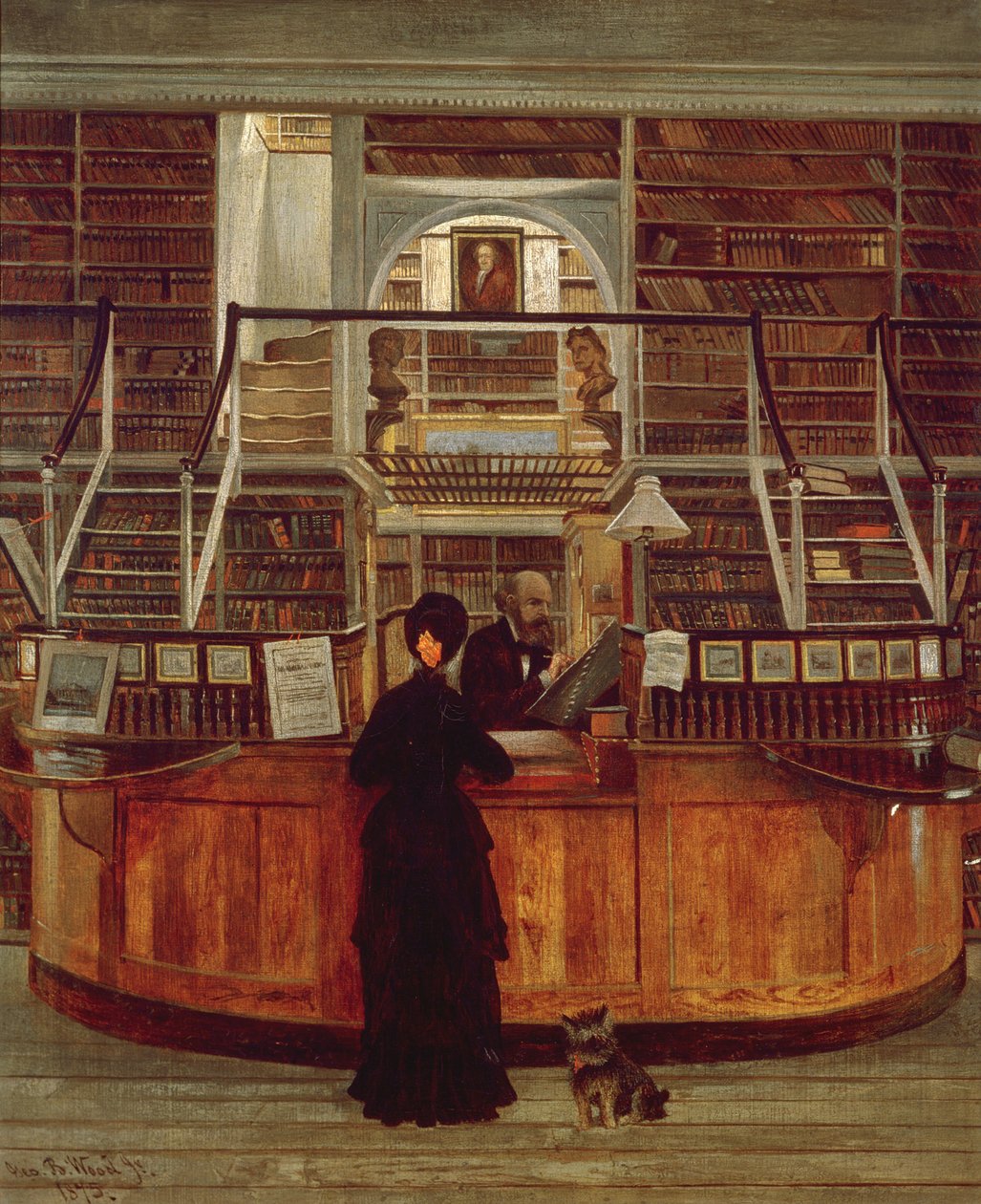 Biblioteca di Filadelfia, 1875 da George Bacon Wood