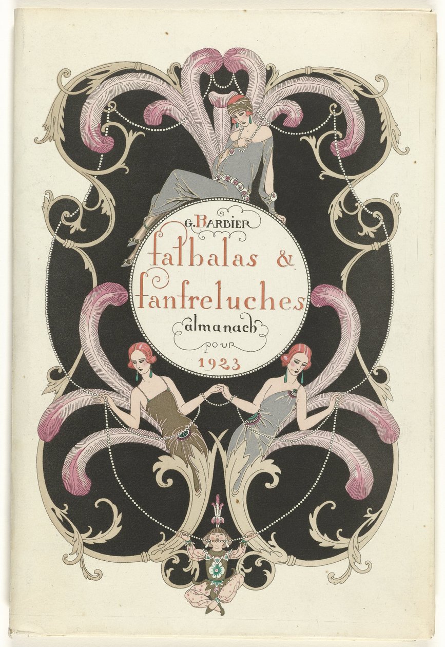 La rivista di moda come tentatrice da George Barbier