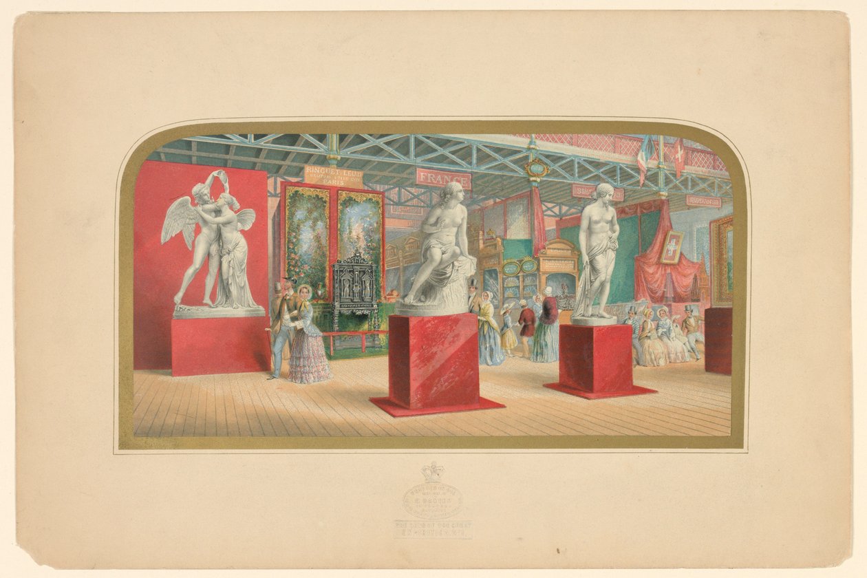 Stampa «Baxter»: Gioielli della Grande Esposizione del 1851, gioiello n. 1 da George Baxter
