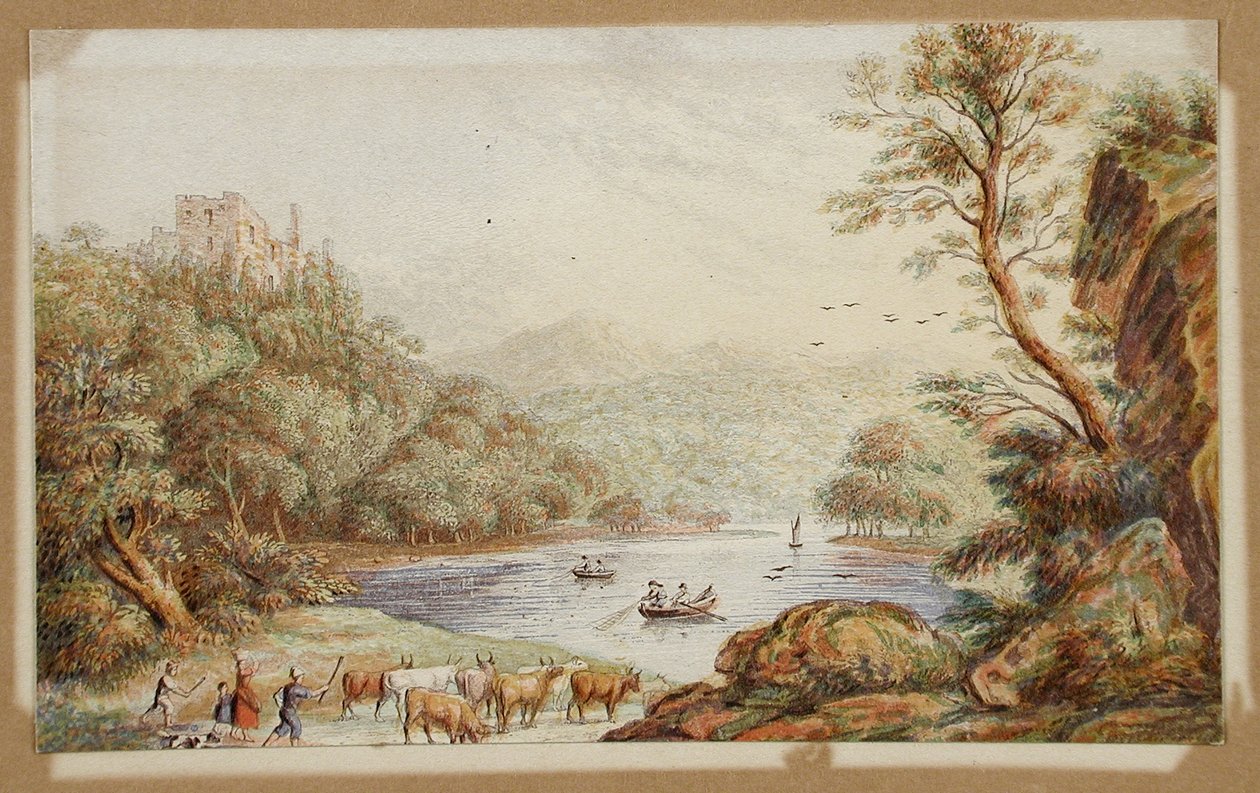 Castello di Brougham, Westmoreland da George Baxter