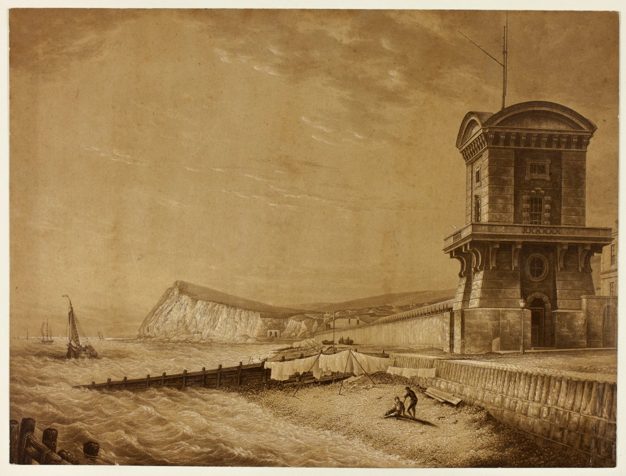 Costa di Dover da George Baxter