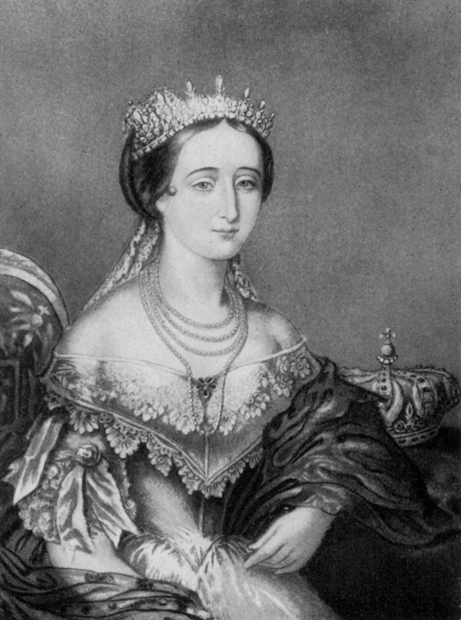Eugenia de Montijo, imperatrice consorte di Francia c1853-1857, 1910 da George Baxter