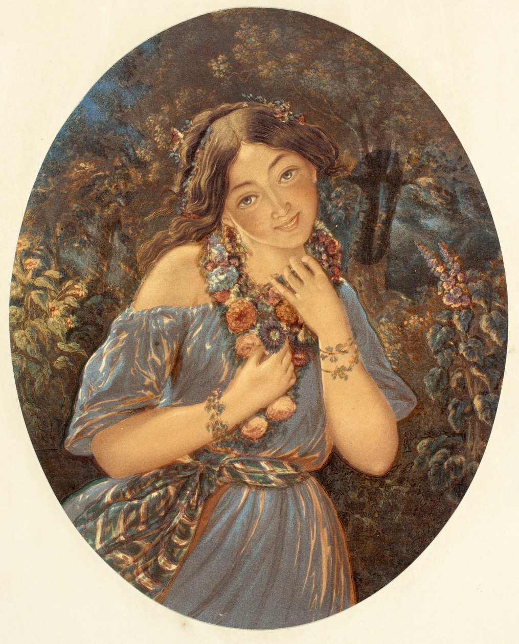 Flora, detta anche Flora la ragazza zingara da George Baxter