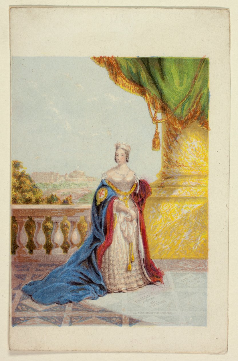 Sua Maestà la regina Vittoria, detta anche “La regina De la Rue” da George Baxter