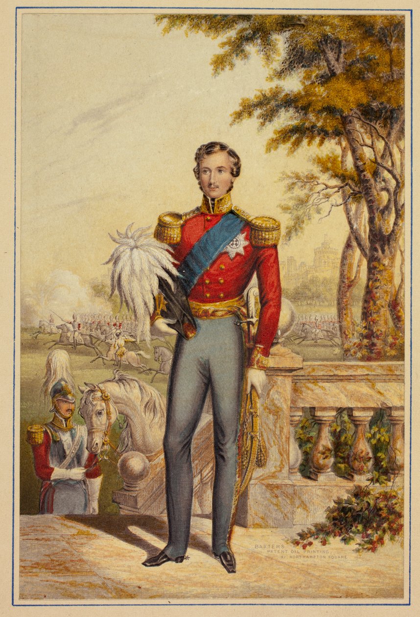 Sua Altezza Reale il Principe Alberto (con i pantaloni blu) da George Baxter