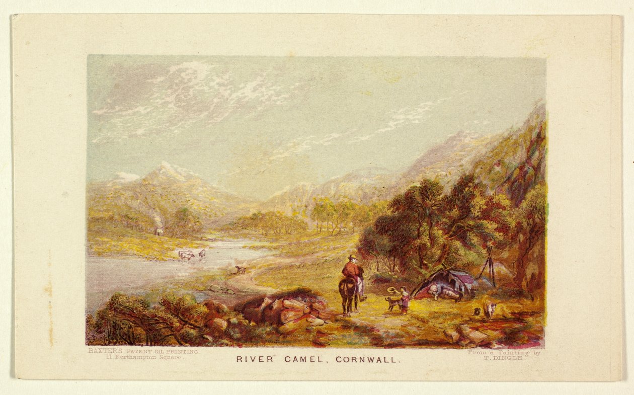 Fiume Carnel, Cornovaglia da George Baxter
