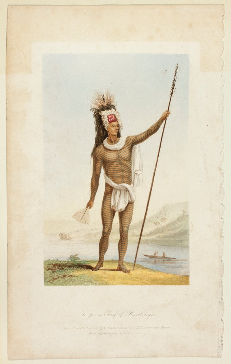 Te Po, capo di Rarotonga da George Baxter