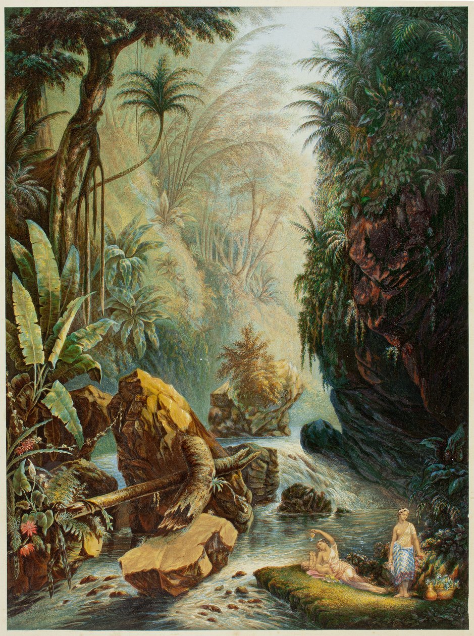 Il ruscello di montagna da George Baxter