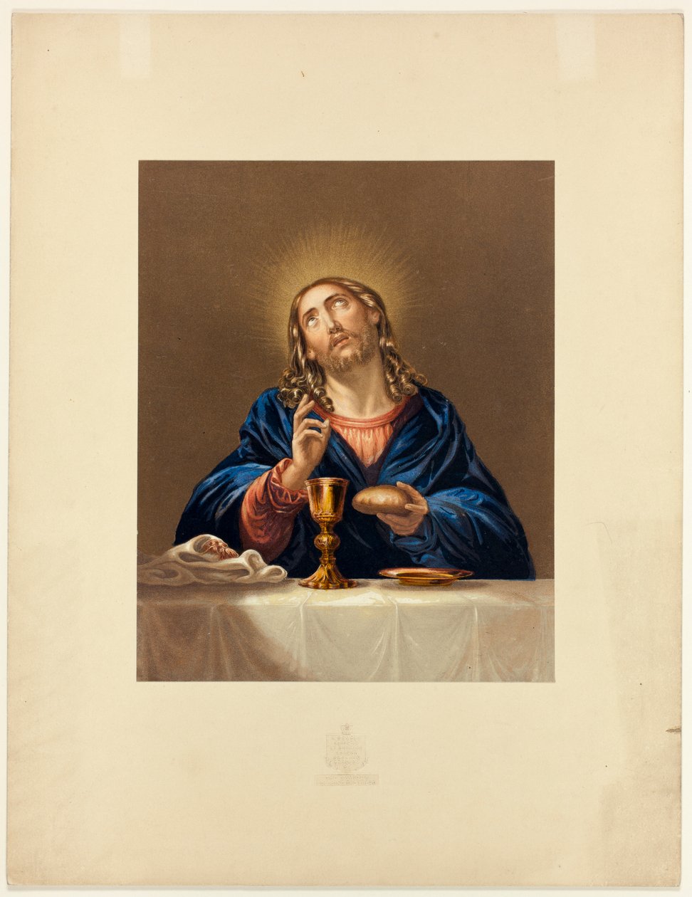 Il Salvatore benedice il pane da George Baxter