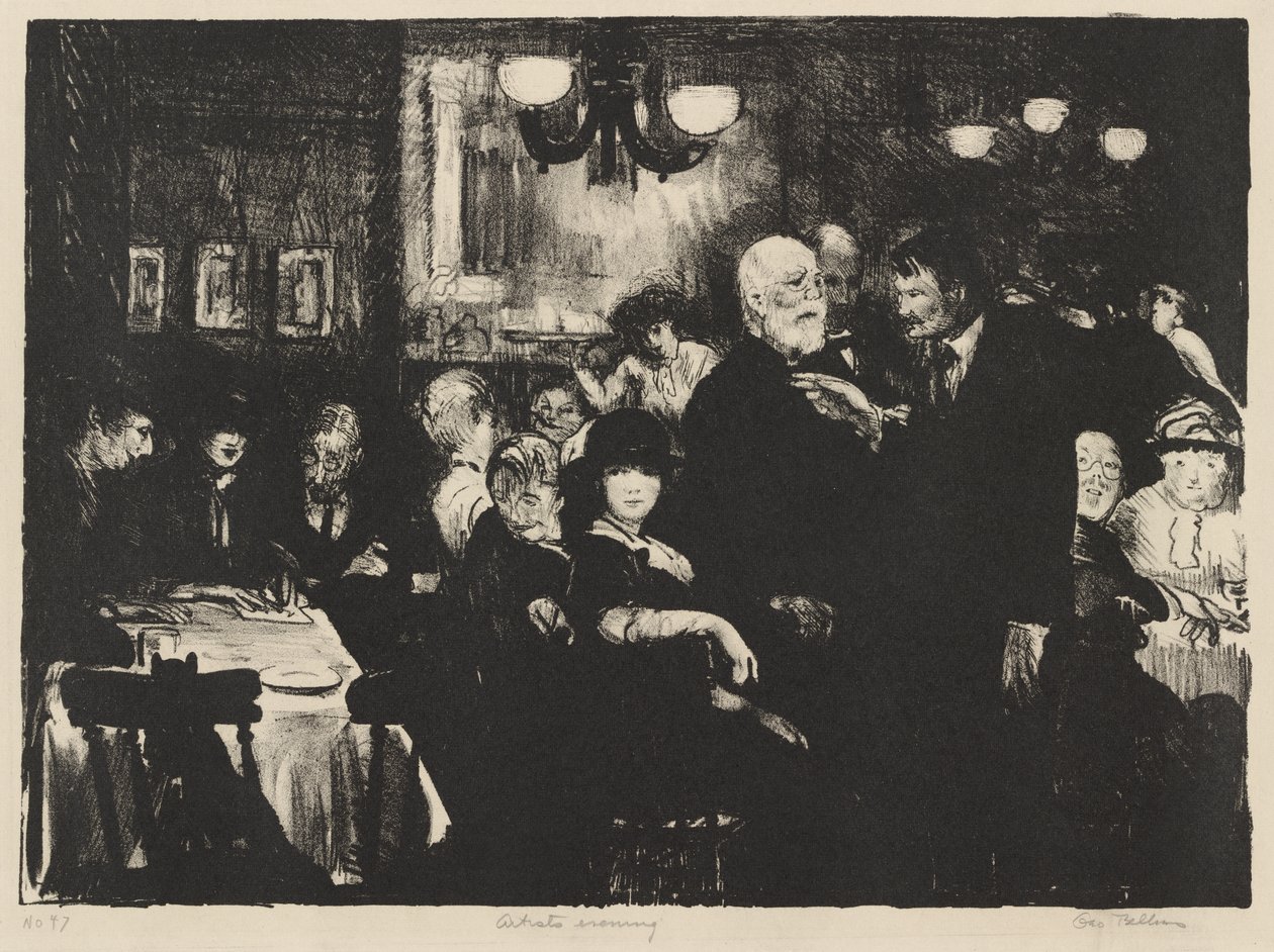 Serata degli artisti da George Bellows