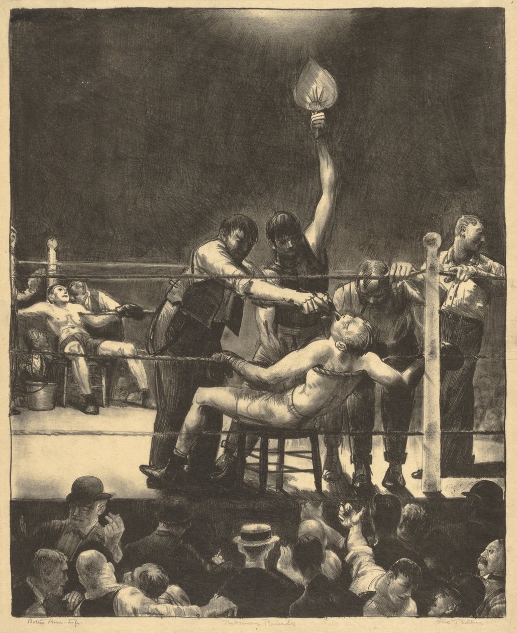 Tra i round, grande, prima pietra da George Bellows