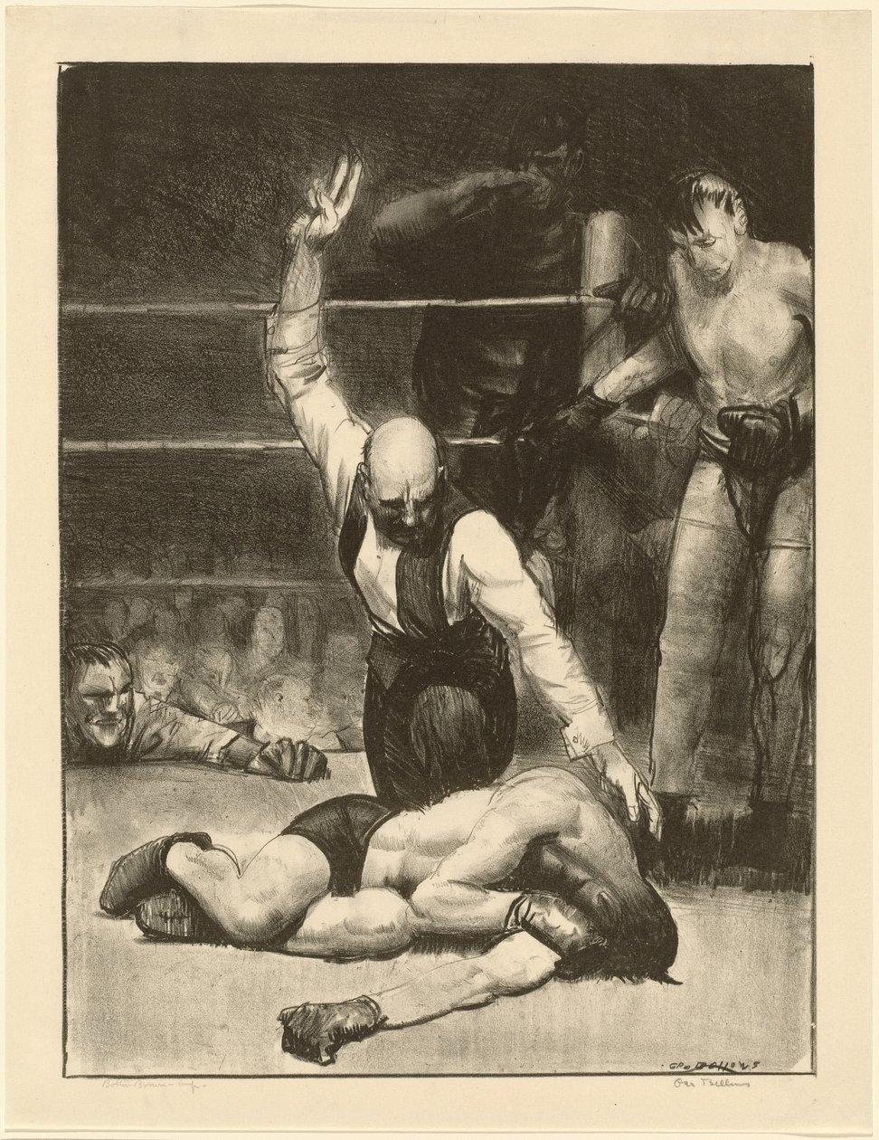 Fuori combattimento, seconda pietra da George Bellows