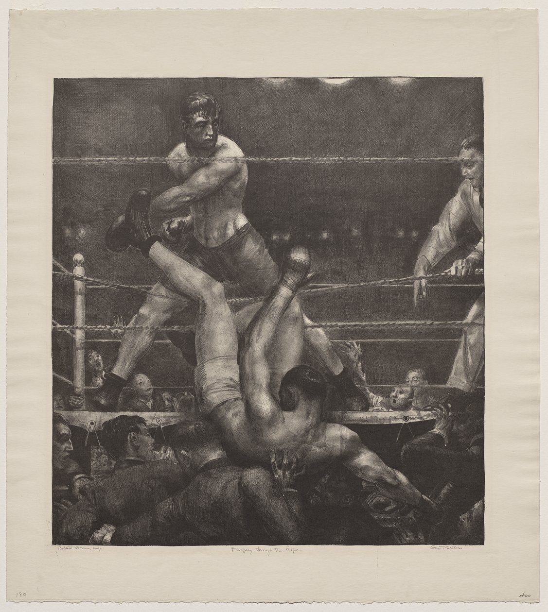 Dempsey attraverso le corde da George Bellows