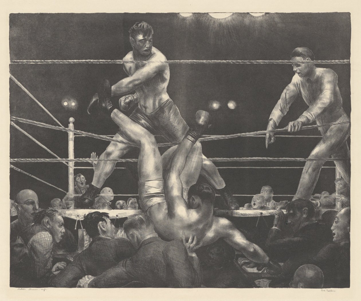 Dempsey e Firpo da George Bellows