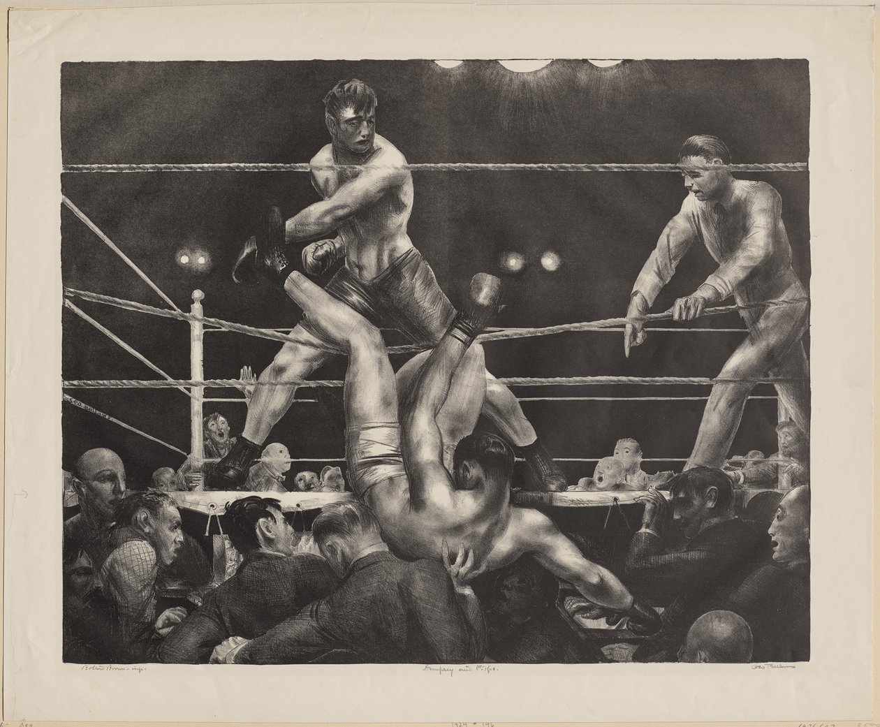Dempsey e Firpo da George Bellows