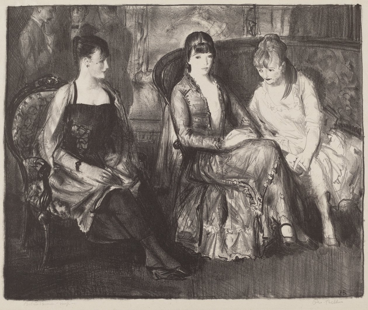 Elsie, Emma e Marjorie, seconda pietra da George Bellows