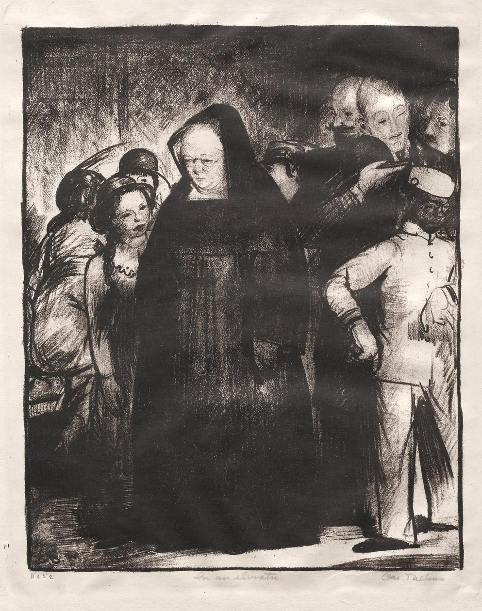 In un ascensore da George Bellows