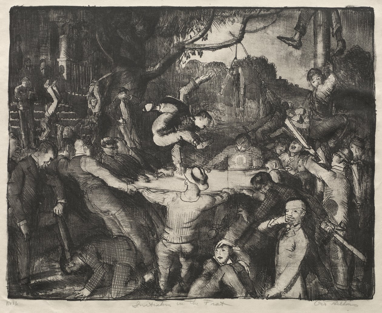 Iniziazione nella confraternita studentesca da George Bellows