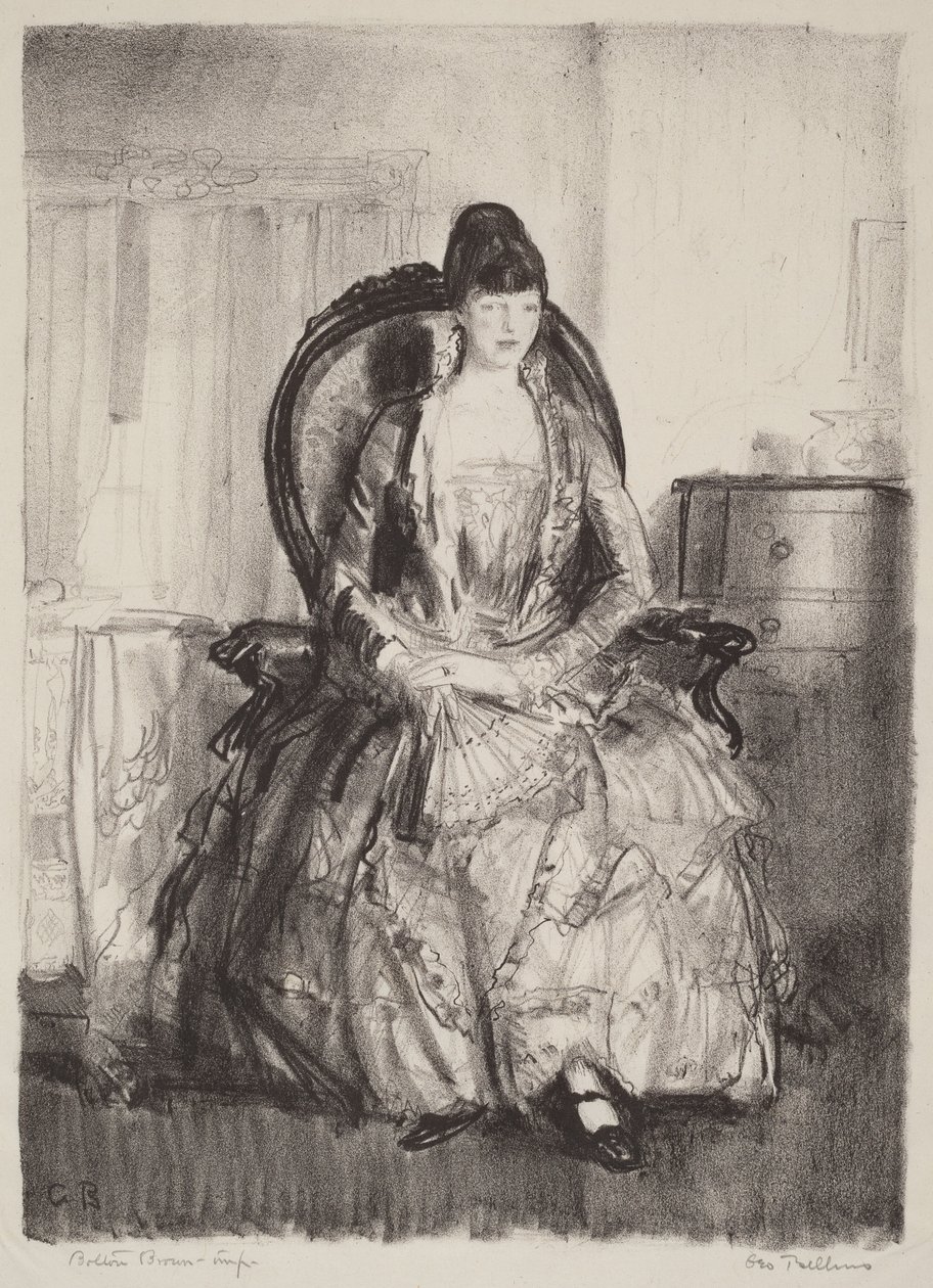 Signora con ventaglio da George Bellows