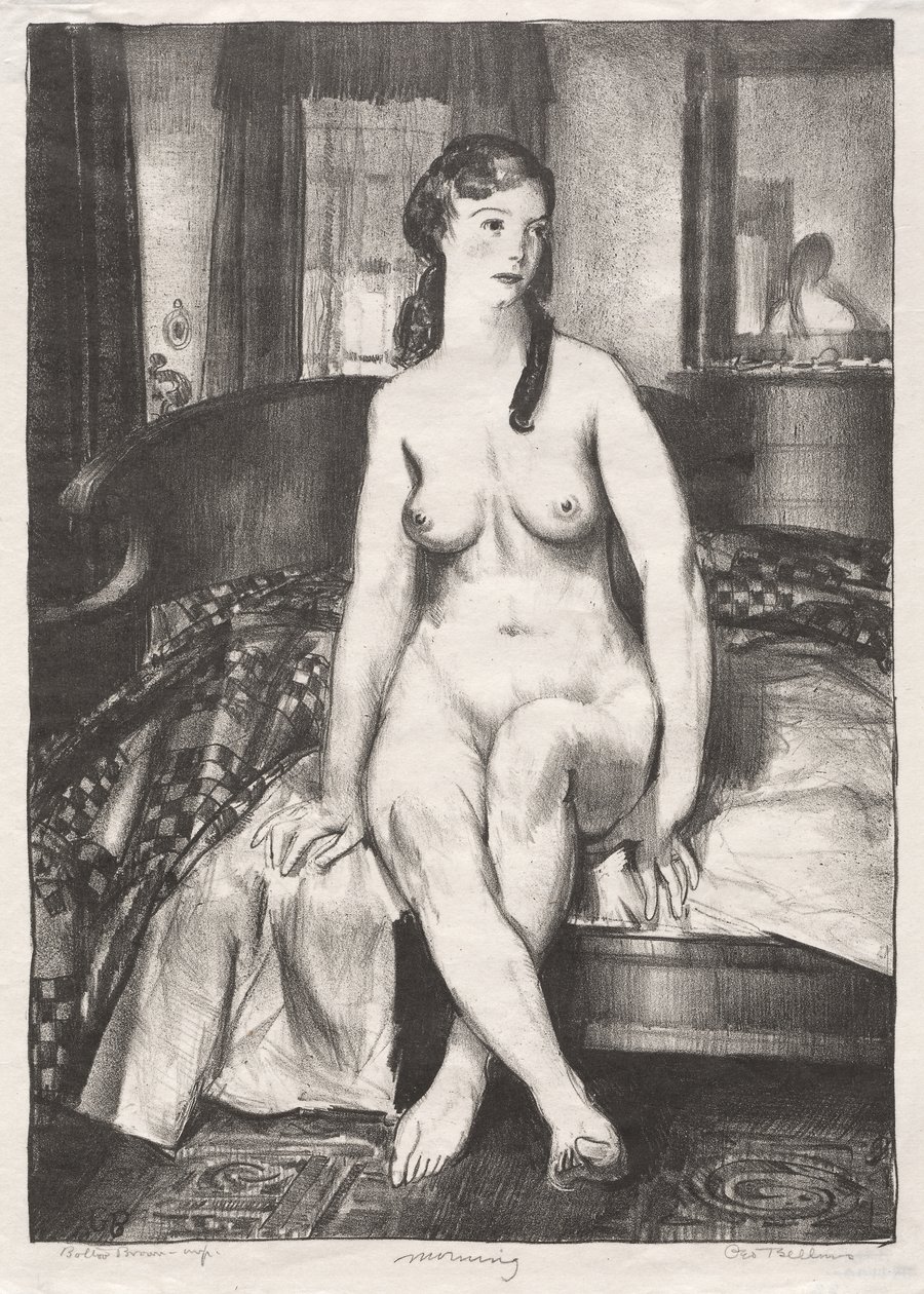 Mattina, Nudo sul letto, Seconda pietra da George Bellows