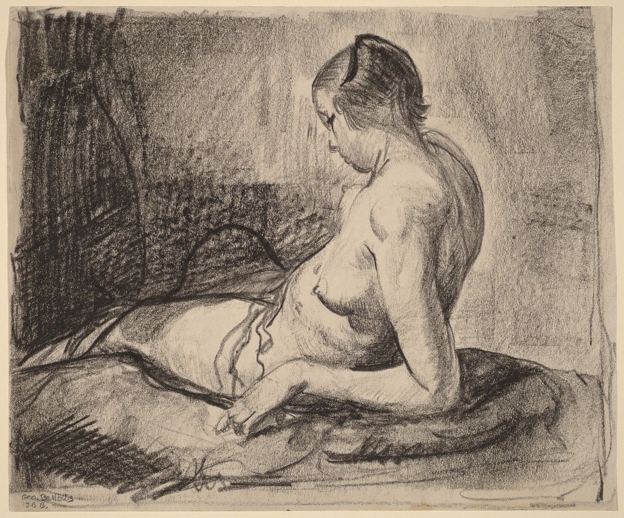 Ragazza nuda sdraiata da George Bellows