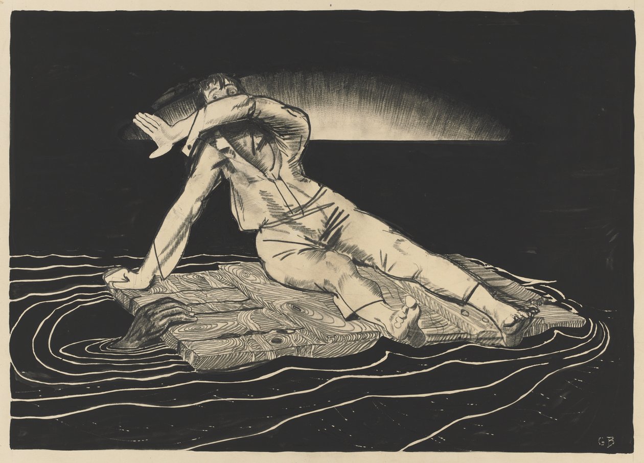 Su una zattera da George Bellows