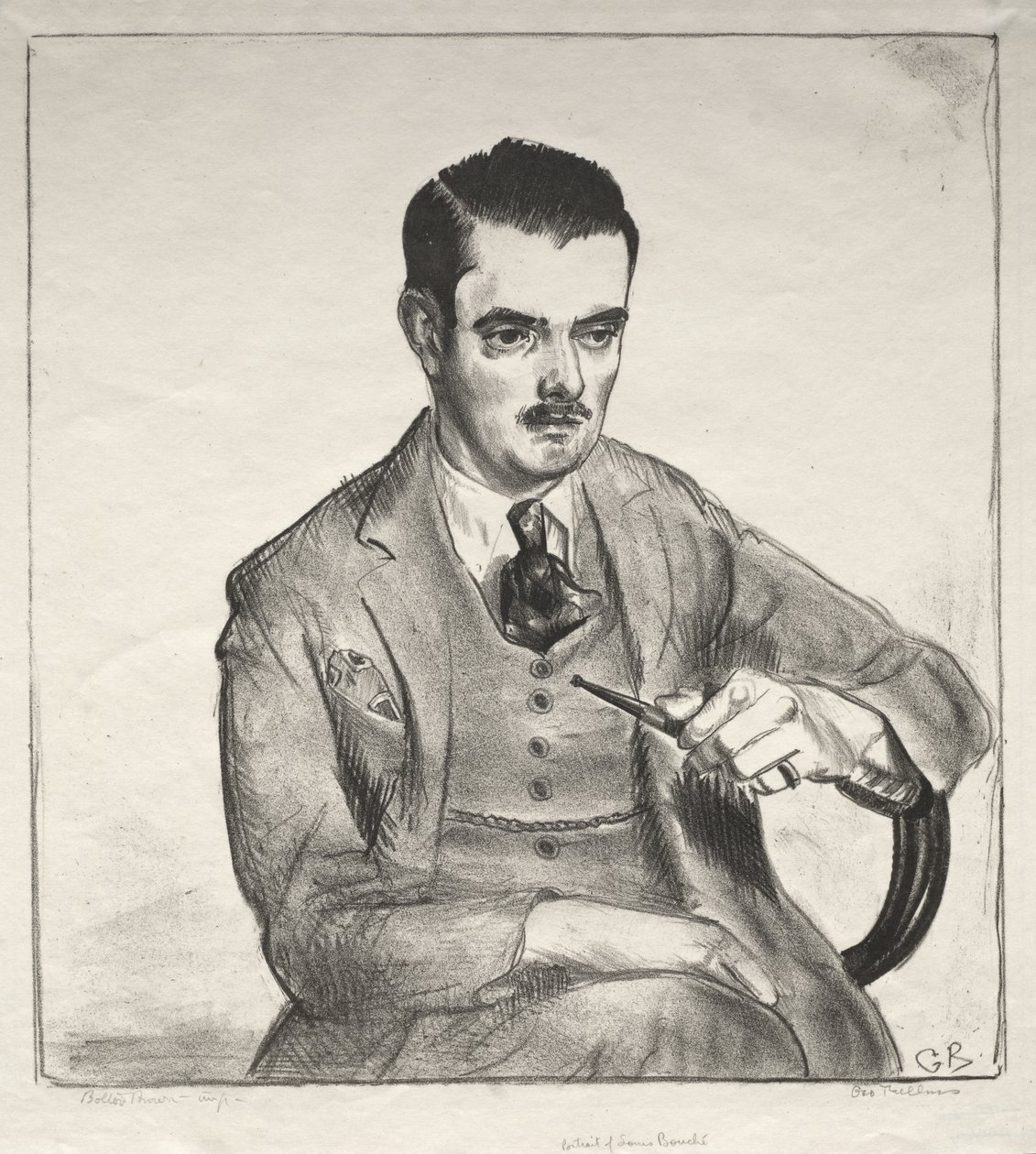Ritratto, Louis Bouché da George Bellows