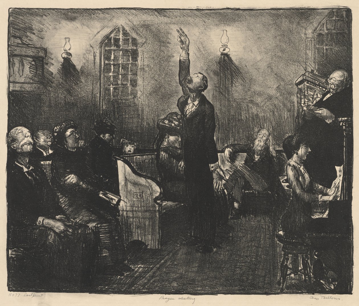 Incontro di preghiera, Prima Pietra da George Bellows