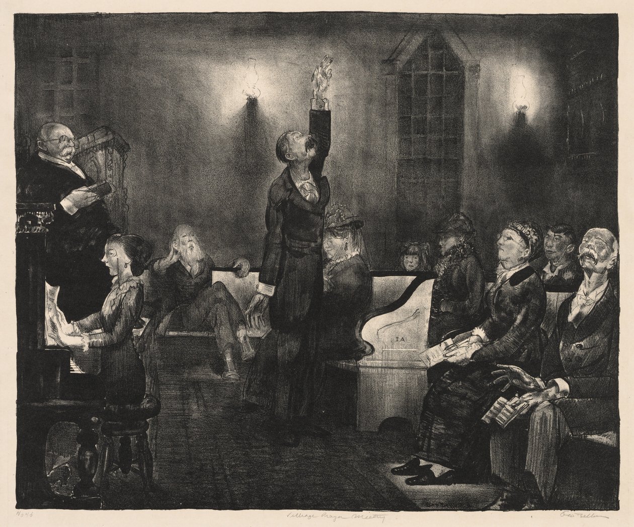 Incontro di preghiera, Second Stone da George Bellows