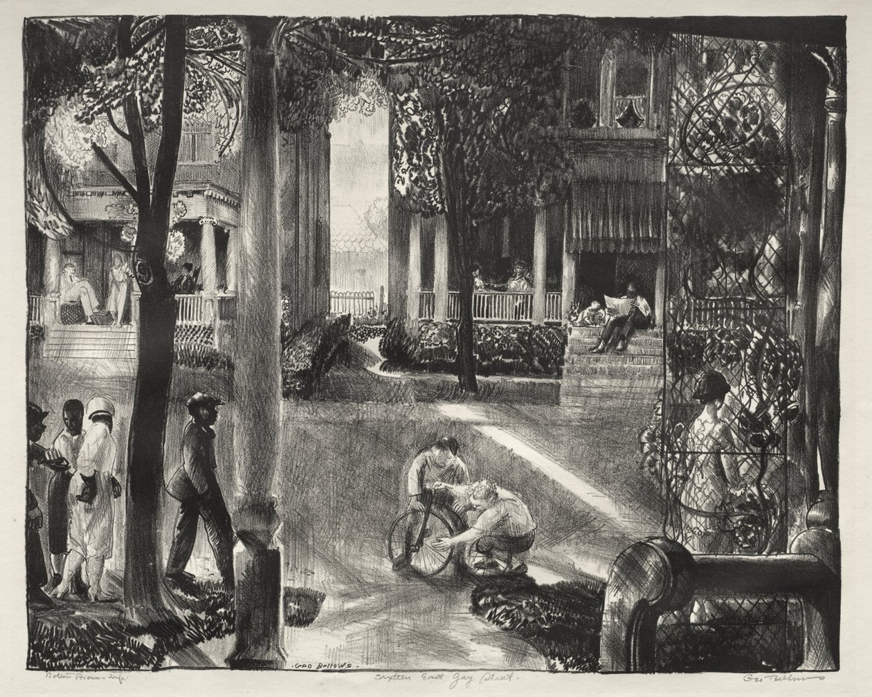Sedici East Gay Street da George Bellows
