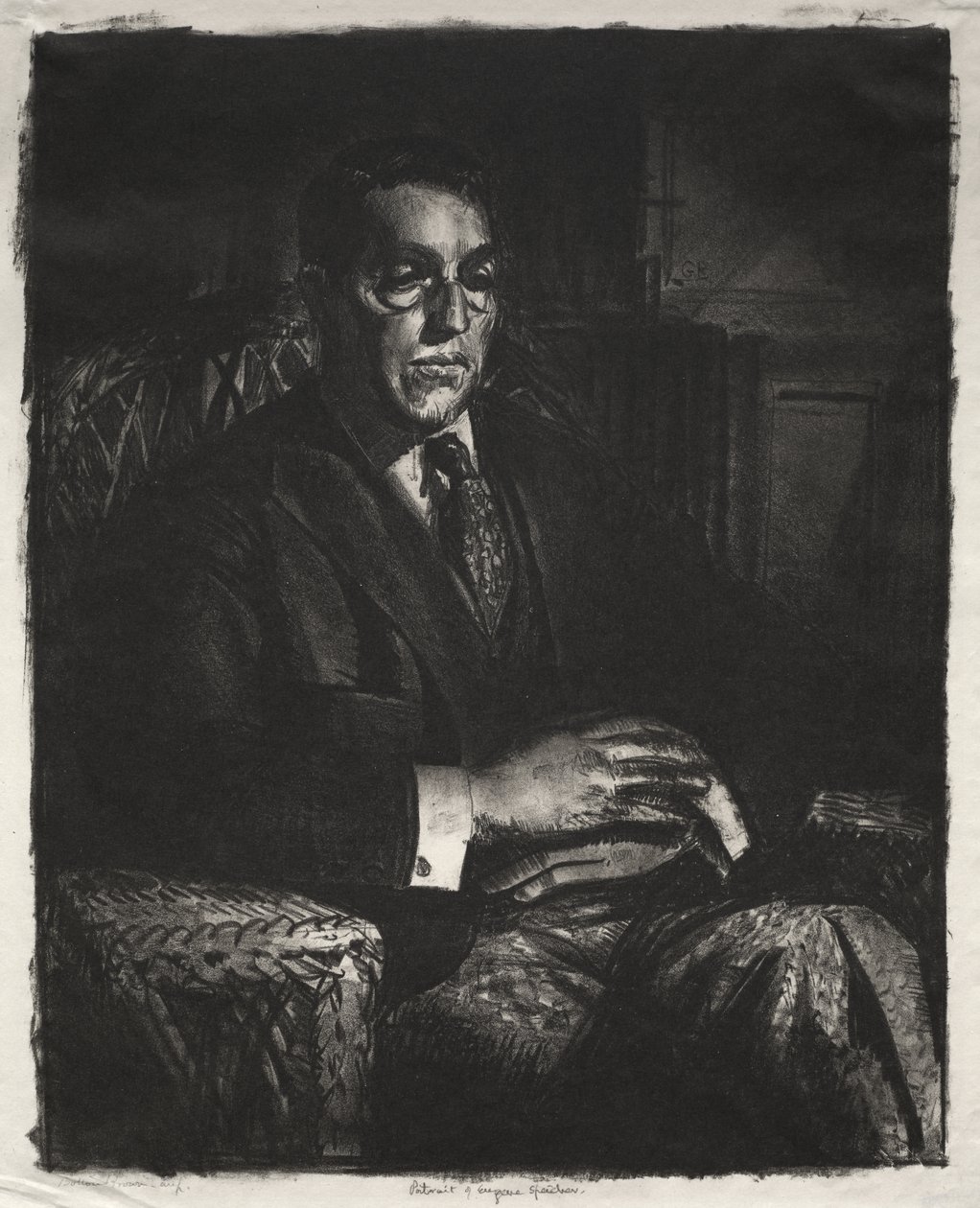 Speicher seduto su una sedia da George Bellows