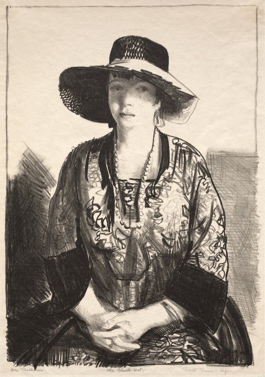 Il cappello nero da George Bellows