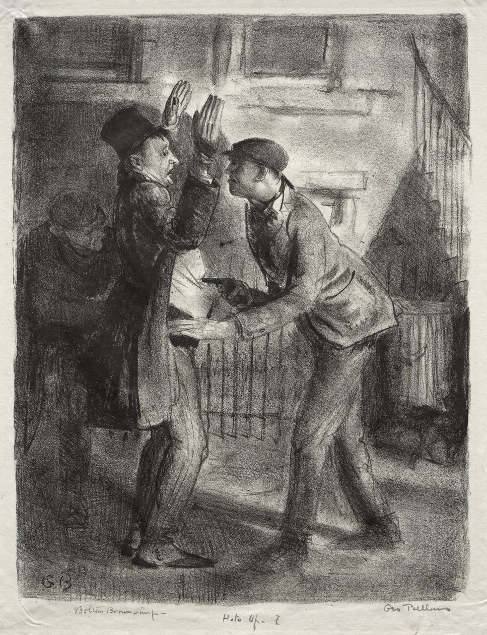La rapina, primo stato da George Bellows