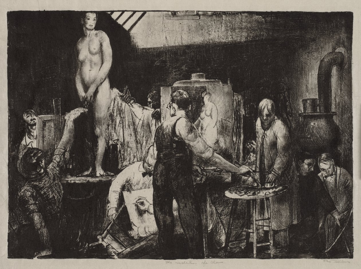 "La classe di nudo" da George Bellows