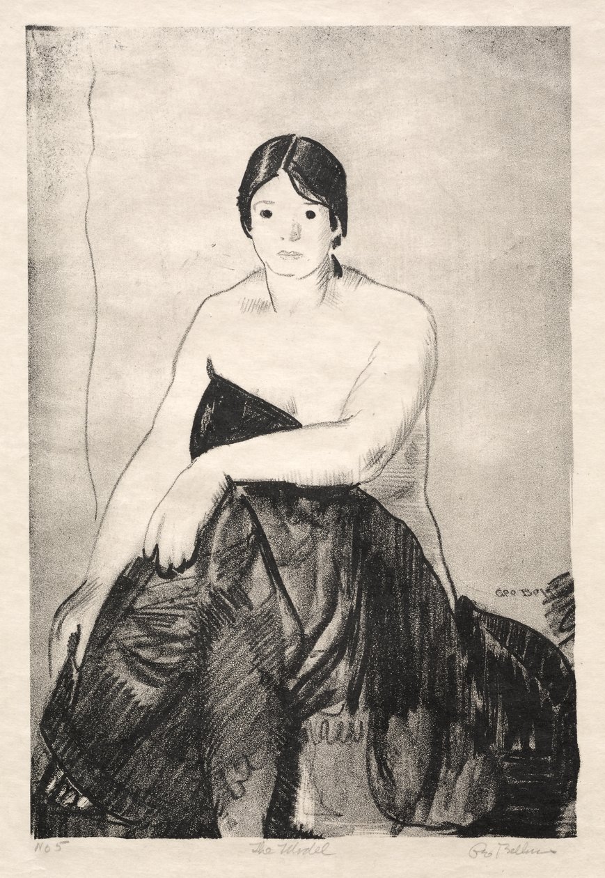 La modella, prima pietra da George Bellows