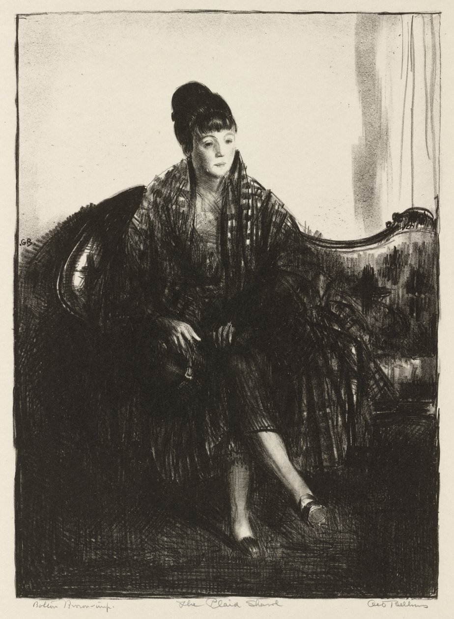 Lo scialle a quadri da George Bellows