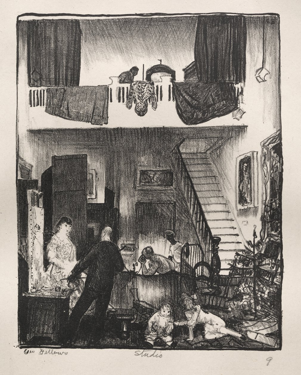 Lo studio, Natale 1916 da George Bellows