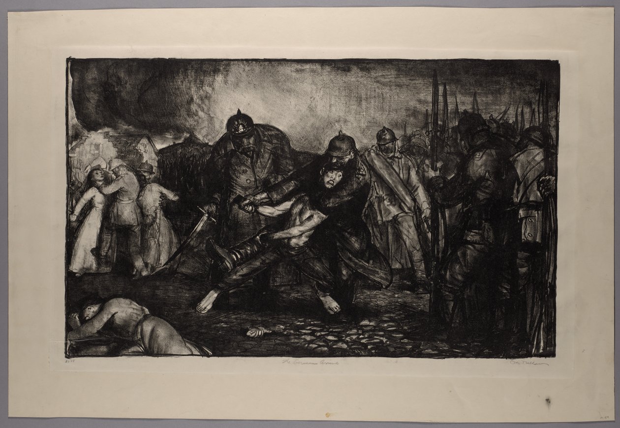 Serie della guerra: arrivano i tedeschi da George Bellows
