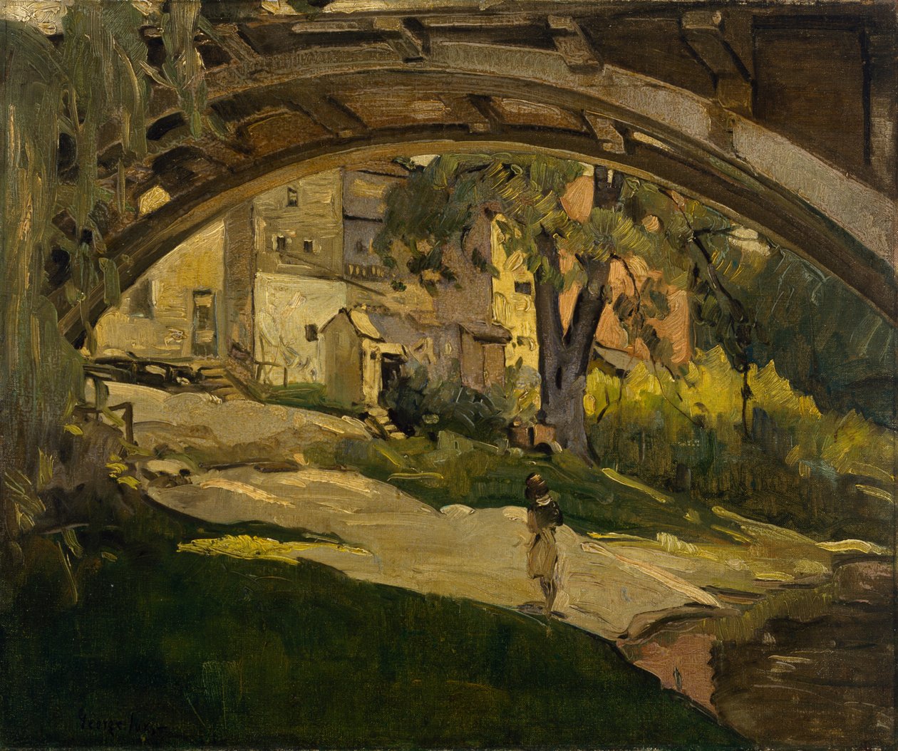 Ragazza sotto il Ponte Arcuato da George Benjamin Luks